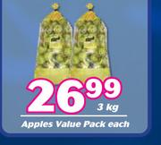 Apples Value Pack-3Kg Each
