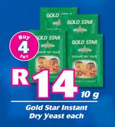 Gold Star Instant Dry Yeast-For 4 x 10g