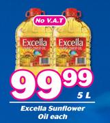 Excella Sunflower Oil-5Ltr Each