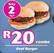 Beef Burger-For 2