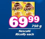 Nescafe Ricoffy-750g Each