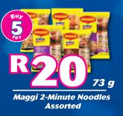 Maggi 2 Minute Noodles Assorted-For 5 x 73g