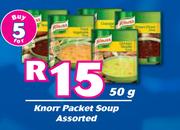 Knorr Packet Soup Assorted-For 5 x 50g