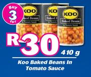 Koo Baked Beans In Tomato Sauce-For 3 x 410g