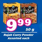 Rajah Curry Powder Assorted-50g Each