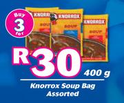 Knorrox Soup Bag Assorted-For 3 x 400g