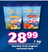 Nutriday Fruit Yoghurt Assorted-1Kg Each