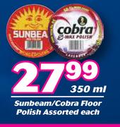 Sunbeam/Cobra Floor Polish Assorted-350ml Each