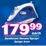 Sunbeam Steam/Spray/Surge Iron-Each