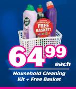 Household Cleaning Kit + Free Basket-Each