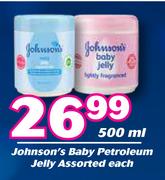 Johnson's Baby Petroleum Jelly Assorted-500ml Each