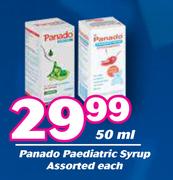 Panado Paediatric Syrup Assorted-50ml Each