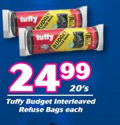 Tuffy Budget Interleaved Refuse Bags-20's Pack Each