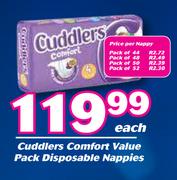 Cuddlers Comfort Value Pack Disposable Nappies-Each