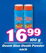 Doom Blue Death Powder-100g Each