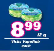 Vicks Vaporub-12g Each