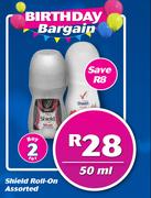 Shield Roll On Assorted-For 2 x 50ml