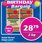 Selati Brown Sugar-2kg Each