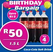 Coca Cola Soft Drink-For 4 x 1.5Ltr