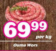Ouma Wors-Per Kg