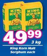 King Korn Malt Sorghum-3Kg Each