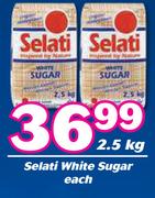 Selati White Sugar-2.5Kg Each