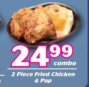 2 Piece Fried Chicken & Pap-Combo