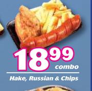 Hake, Russian & Chips-Combo