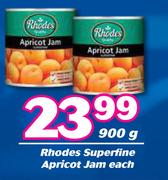 Rhodes Superfine Apricot Jam-900g Each