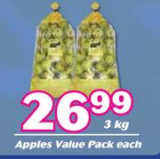 Apples Value Pack-3kg Each