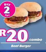 Beef Burger Combo-For 2