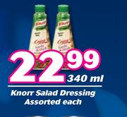 Knorr Salad Dressing Assorted-340ml Each