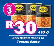 Koo Baked Beans In Tomato Sauce-For 3 x 410g