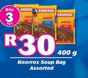 Knorrox Soup Bag Assorted-For 3 x 400g