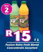 Fusion Dairy Fruit Blend Concentrated Assorted-For 2 x 1Ltr