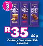 Cadbury Chocolate Slab Assorted-For 3 x 80g