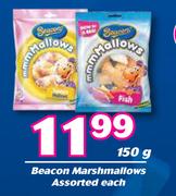 Beacon Marshmallows Assorted-150g Each