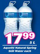 Aquelle Natural Spring Still Water-5Ltr Each