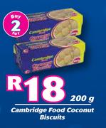 Cambridge Food Coconut Biscuits-For 2 x 200g
