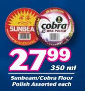 Sunbeam/Cobra Floor Polish Assorted-350ml Each
