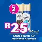 Glade Secrets Air Freshener Assorted-For 2 x 180ml
