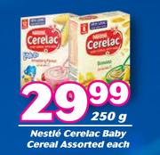Nestle Cerelac Baby Cereal Assorted-250g Each