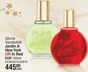 Gloria Vanderbilt Jardin A New York Or In Red EDP-100ml Each