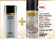 Ted Lapidus Pour Homme EDT 60485-100ml