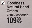 Baylis & Harding Goodness Natural Hand Cream Assorted-75ml Each