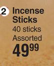 Incense Sticks Assorted-40 Sticks