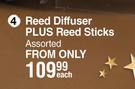 Reed Diffuser Plus Reed Sticks Assorted-Each