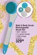 Bath & Body Scrub Rechargeable Brush Set
