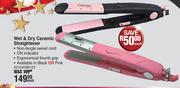 Carmen Wet & Dry Ceramic Straightener-Each