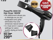 Wahl Power Pik 3000 DC Hair Dryer 1800W